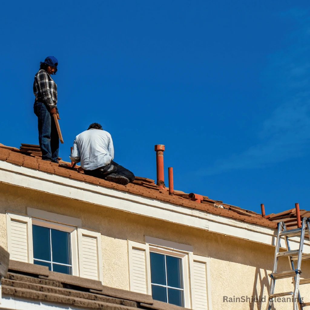 Seasonal gutter preparation is underway in Cincinnati, OH. Our expert team is clearing debris to prepare the gutters for fall leaves and winter ice.